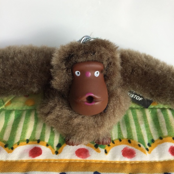 Kipling Gorilla Key Chain Ring Kristof NWOT Handbag Purse Charm - Picture 3 of 10